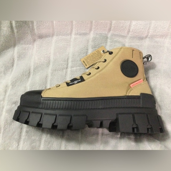 Palladium Women’s Revolt HI TX Platform Canvas Olive Boots - Picture 11 of 15